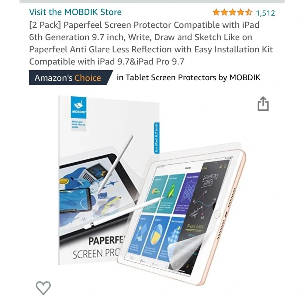 ipad paper like screen protector